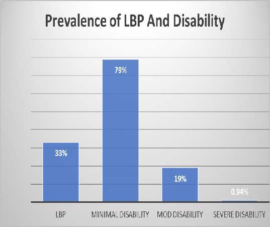 Prevalence of LBP and Disability in A software developer